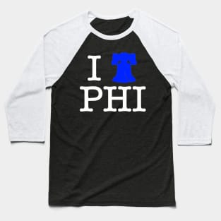 I Liberty Bell Philadelphia T-Shirt (White Lettering) Baseball T-Shirt